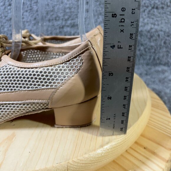 Very Fine Cuban Low Heel Dance Shoes Womens Size 8 Ballroom Dance Shoes - Picture 5 of 8